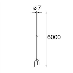 Modular Power Feed Cable 6000 4x1,5