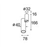 Modular Passage Jack Adjustable 40 1x LED DE | Deckenlampe / Wandlampe