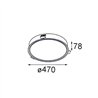 Modular Flat Moon Recessed 470 1x LED DI | Spot encastré