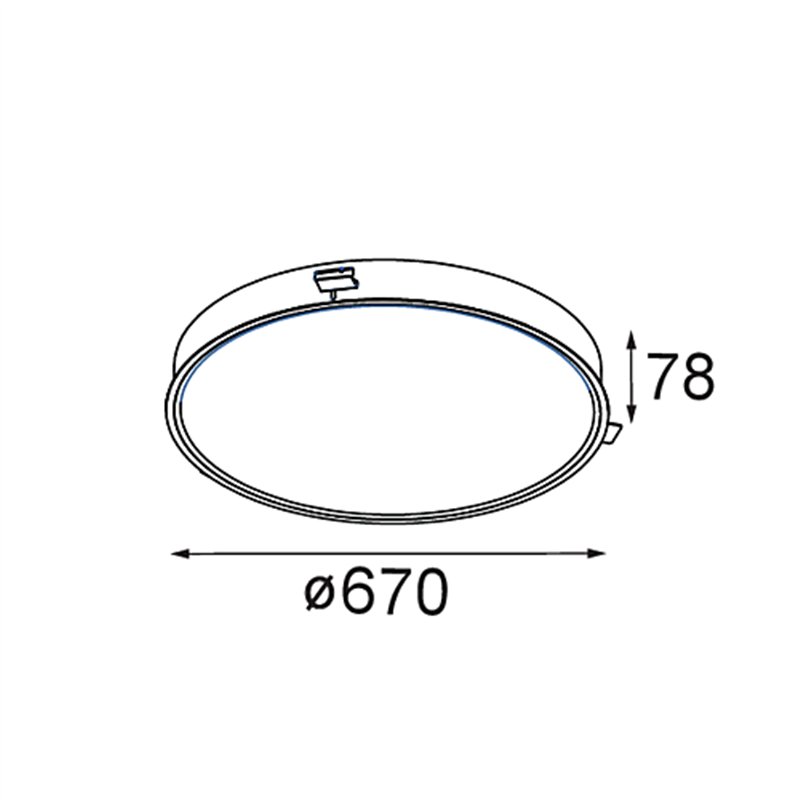 Modular Flat Moon Recessed 670 1x LED DI | Spot encastré