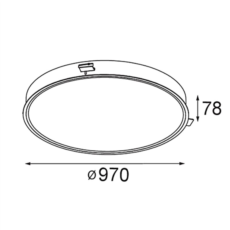 Modular Flat Moon Recessed 970 1x LED DI | Einbauspot