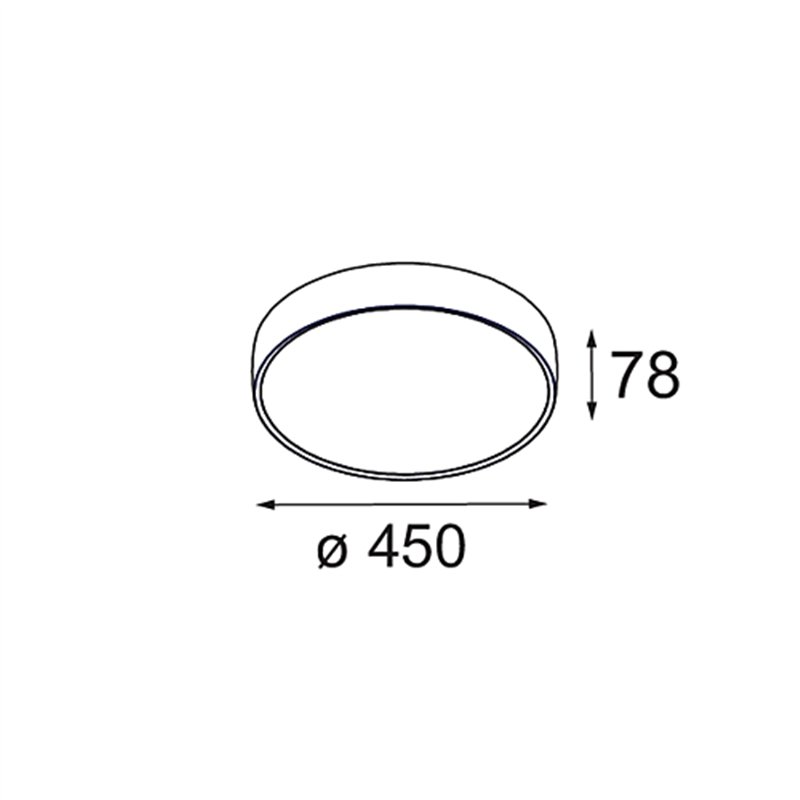 Modular Flat Moon Surface 450 1x LED DI | Plafonnier
