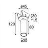 Modular Nyto Semi-Recessed Adjustable 30 1x LED DE | Einbauspot
