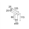 Modular Nyto Surface Adjustable 30 Square 1x LED DE | Deckenlampe / Wandlampe