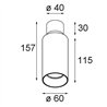 Modular Nyto Surface Adjustable 60 Round 1x LED DE | Plafonnier / Applique