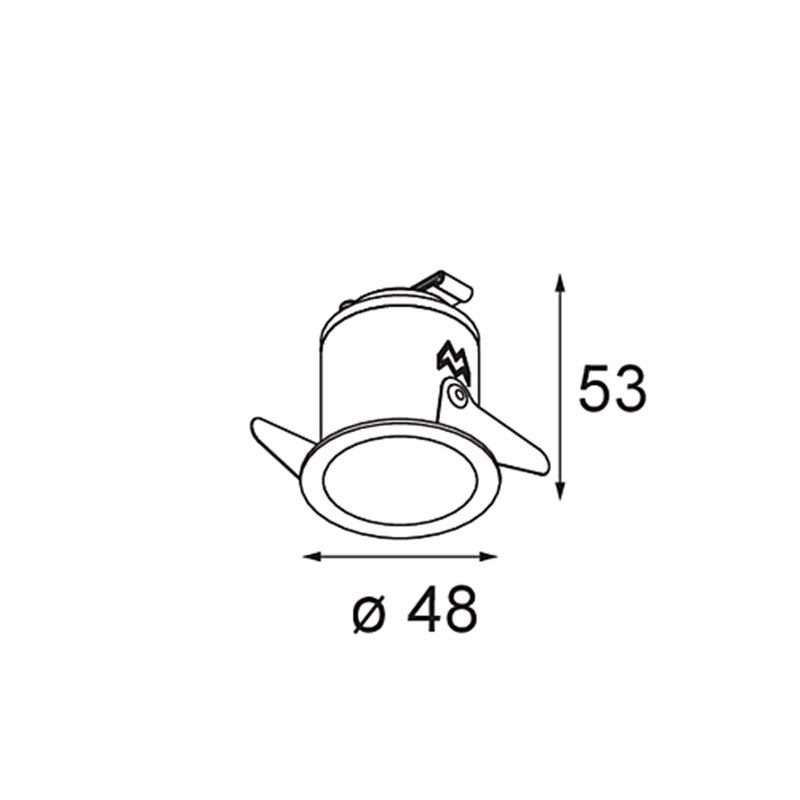 Modular Smart Lotis Recessed 48 Outdoor 1x HO IP55 LED DE | Einbauspot