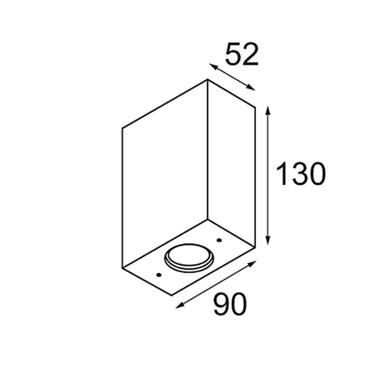Modular Sulfer Wall Up/Down 2x IP54 LED DE | Applique