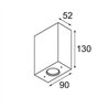 Modular Sulfer Wall Up/Down 2x IP54 LED DE | Applique