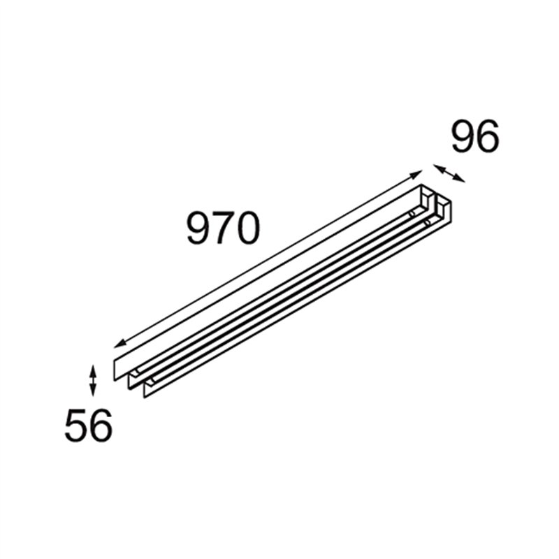 Modular United Surface 974 2x LED DI | Deckenlampe / Wandlampe
