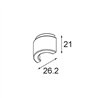 Modular Track 48V Endplate Round (2)