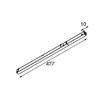 Modular LED Driver Constant Voltage 48V In-Track 100W Left
