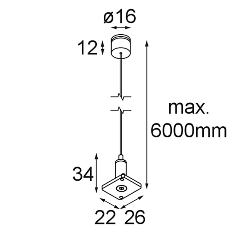 Modular Track 48V High Suspension Kit 6000