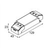 Modular LED Driver Constant Current 450-600mA 25W
