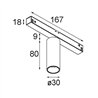Modular Nyto Track 48V Adjustable 30 1x LED | Éclairage sur rail