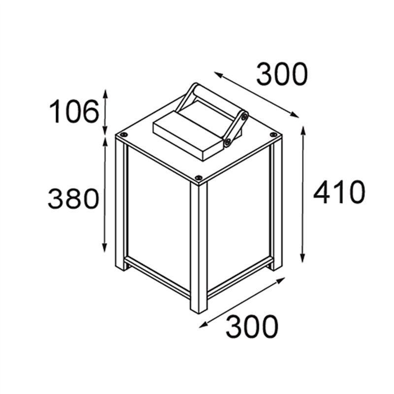 Modular Kabaz Floor 1x IP44 A60 E27 | Stehlampe