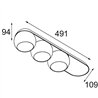 Modular Marbul Surface Adjustable 109 3x LED DI | Deckenlampe / Wandlampe
