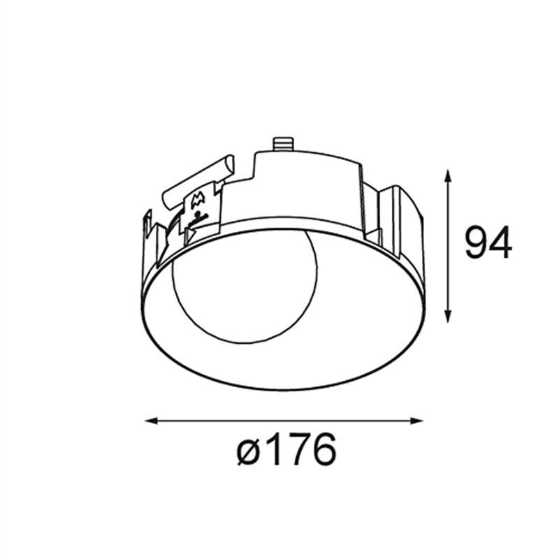 Modular Shellby Recessed Trimless 176 1x IP55 LED DE | Spot encastré