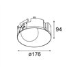 Modular Shellby Recessed Trimless 176 1x IP55 LED DE | Spot encastré