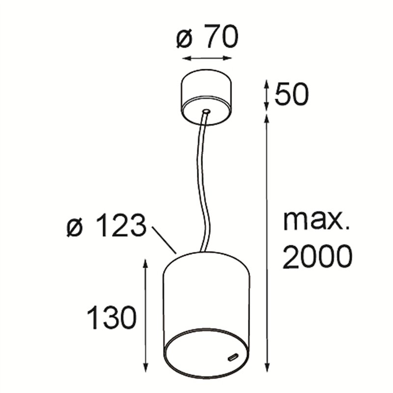 Modular Smart Tube Suspended 115 1x DI 500mA | Lampe à suspension