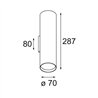 Modular Nude Wall Up/Down 70 2x PAR20 E27 | Applique
