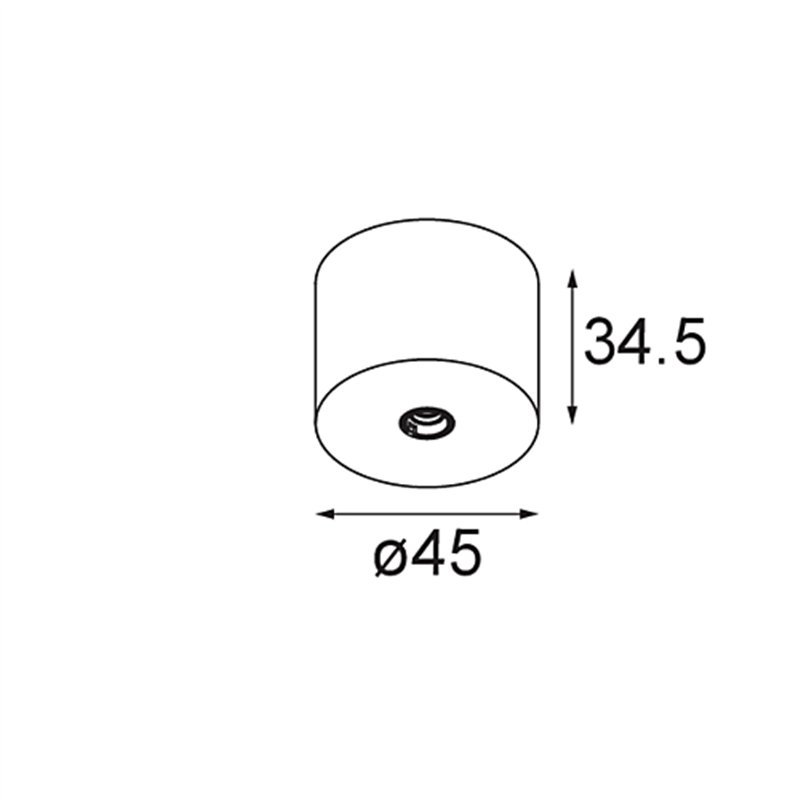 Modular Modupoint Round Surface 45 1x DE | Plafonnier / Applique
