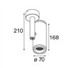 Modular Medard Surface Adjustable 70 1x LED DI | Plafonnier / Applique
