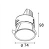Modular Thimble Recessed Adjustable 74 1x LED DE | Einbauspot