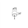 Modular Power Feed and Suspension Canopy Surface Round 2P Extruded DE (Incl. Suspension Cable 2000)