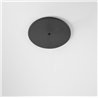 Modular Power Feed and Suspension Canopy Semi-Recessed Round 2P Extruded Stripped DE