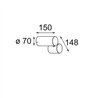 Modular Lowie Surface 70 1x IP54 LED DI | Plafonnier / Applique / Lampe de sol