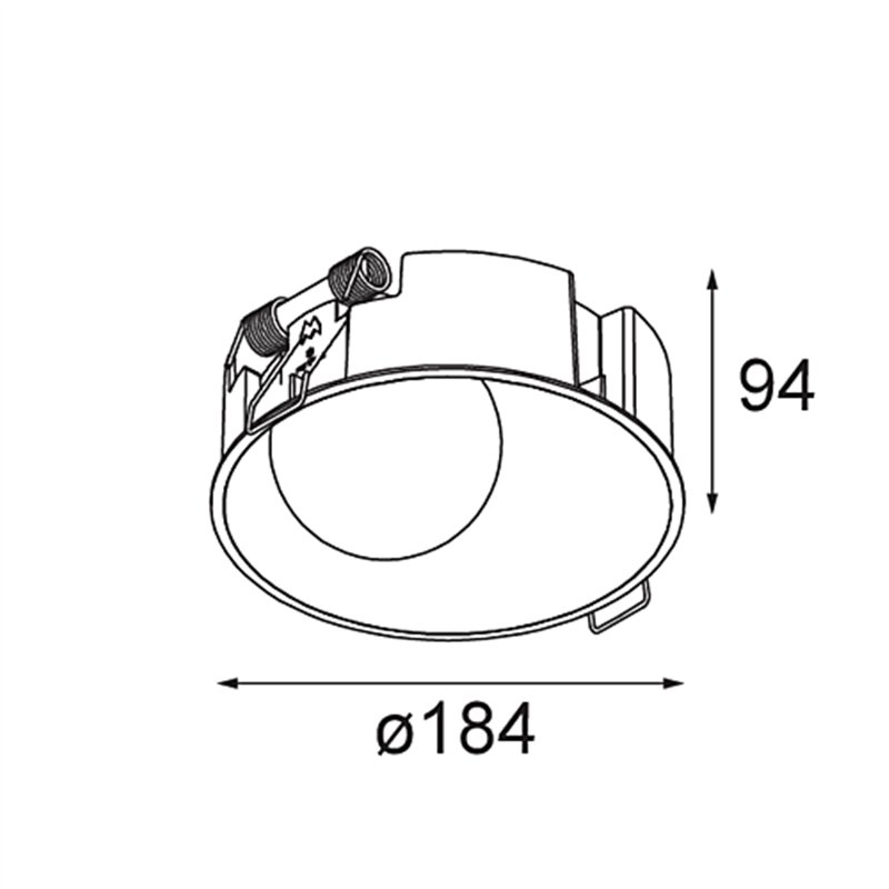 Modular Shellby Recessed 184 1x IP55 LED DE | Spot encastré