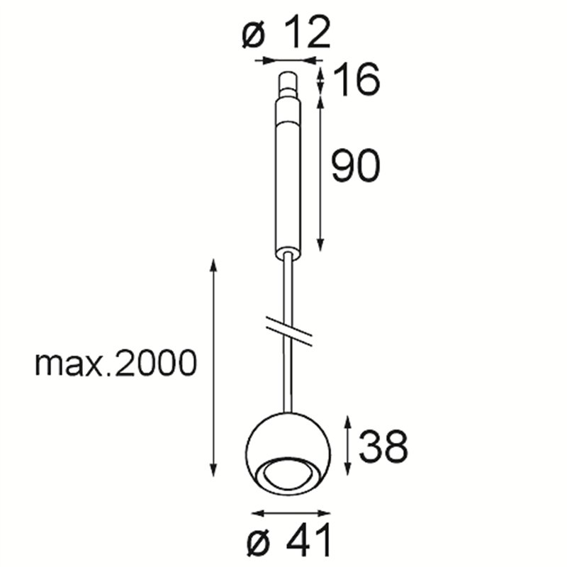 Modular Marbulito Jack Suspended 41 1x LED DE | Hängelampe