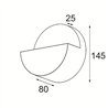 Modular Impulse Round Wall 1x IP44 LED DE | Wandlampe