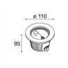 Modular Hipy Round Asy Floor Recessed Up Adjustable 110 1x IP67 LED DE | Bodenlampe