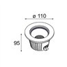 Modular Hipy Round Floor Recessed Up 110 1x IP67 LED DE | Lampe de sol