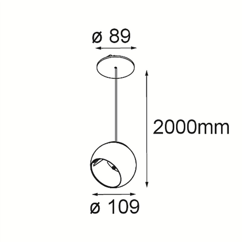 Modular Marbul Suspended Adjustable 109 1x LED DE | Lampe à suspension