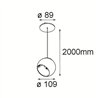 Modular Marbul Suspended Adjustable 109 1x LED DE | Lampe à suspension