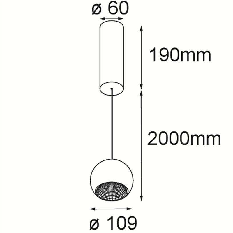 Modular Marbul Suspended 109 1x LED DI | Lampe à suspension