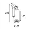 Modular Medard Track 230V Adjustable 70 1x LED DI | Éclairage sur rail