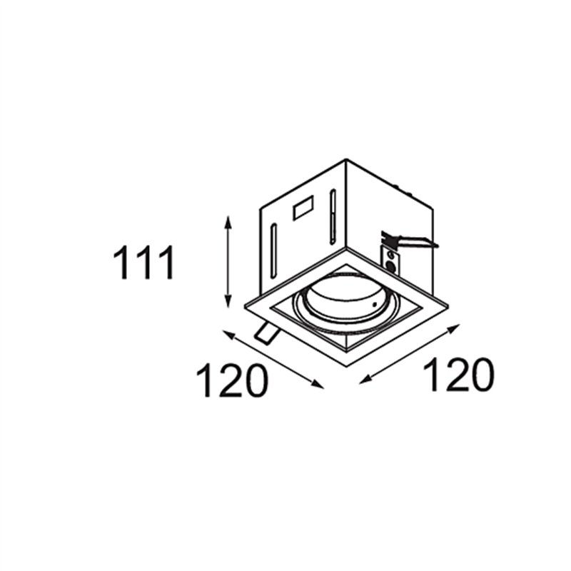 Modular Mini-Multiple Smart Ring Recessed Adjustable 1x LED DE | Spot encastré