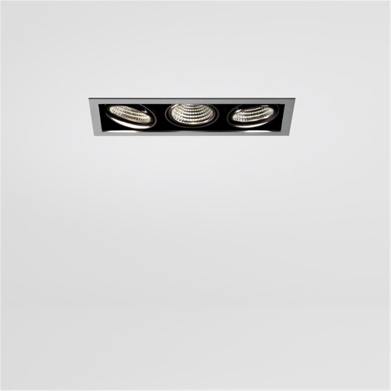 Modular Mini-Multiple Smart Ring Recessed Adjustable 3x LED DE | Spot encastré