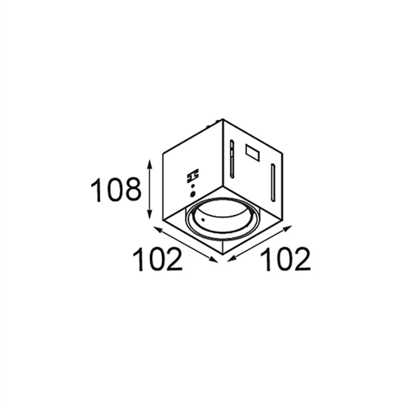 Modular Mini-Multiple Recessed Trimless Adjustable M-LED 1x DE | Spot encastré