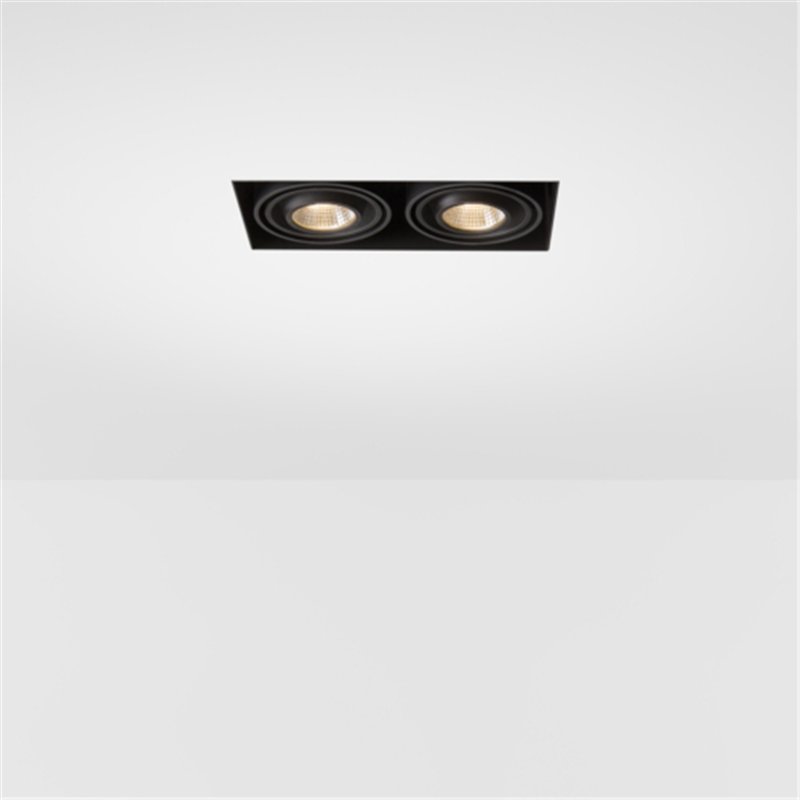 Modular Mini-Multiple Recessed Trimless Adjustable M-LED 2x DE | Spot encastré
