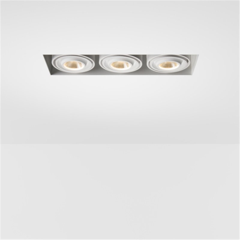 Modular Mini-Multiple Recessed Trimless Adjustable M-LED 3x DE | Spot encastré
