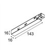 Modular Track 48V Power Feed Left