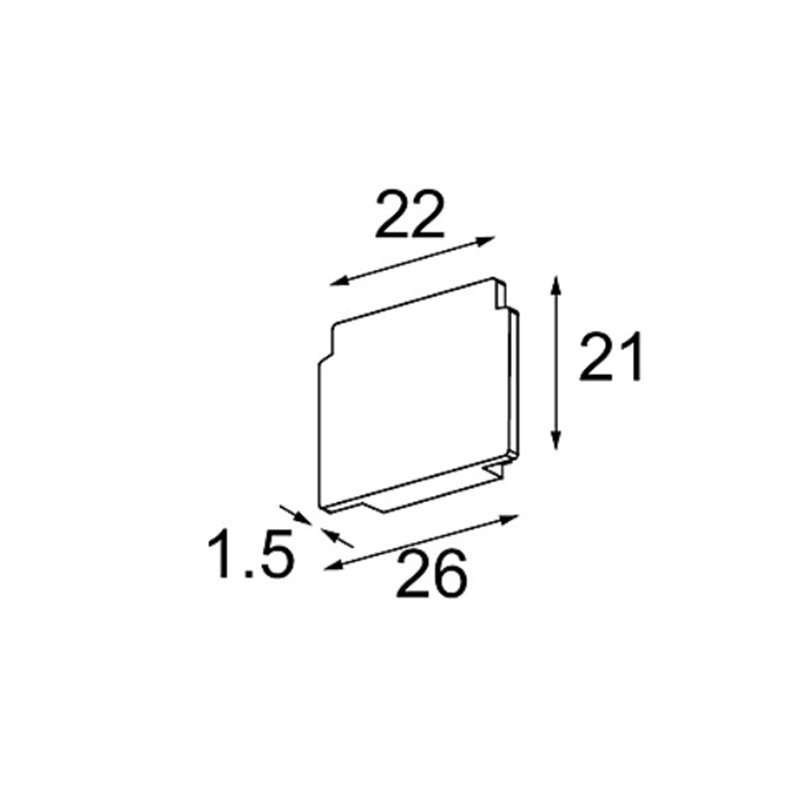 Modular Track 48V Endplate (2)