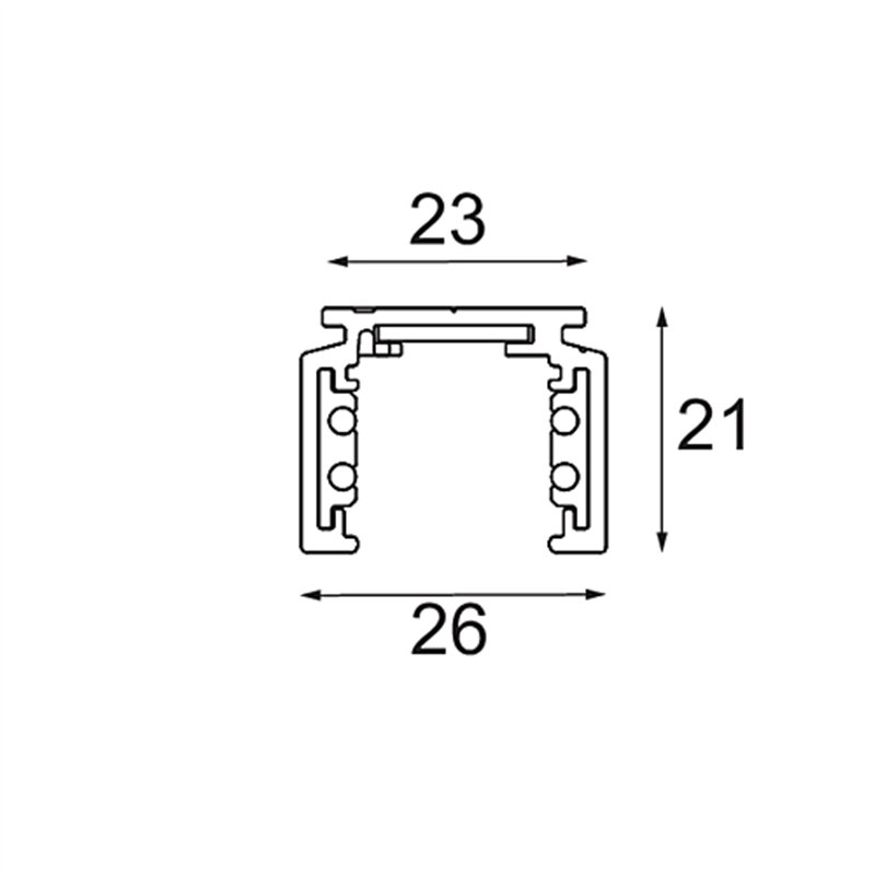 Modular Track 48V Profile Surface 3000