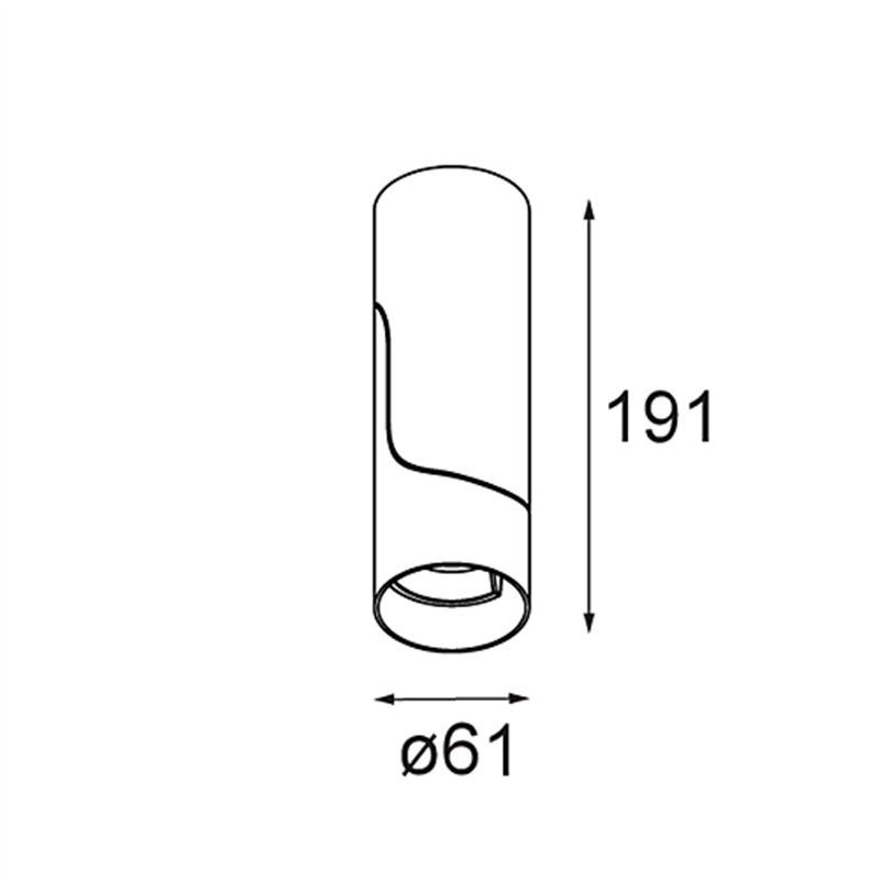 Modular Semih Surface Adjustable 61 1x LED DI | Plafonnier