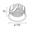 Modular Smart Lotis Recessed 115 1x LED DE | Einbauspot