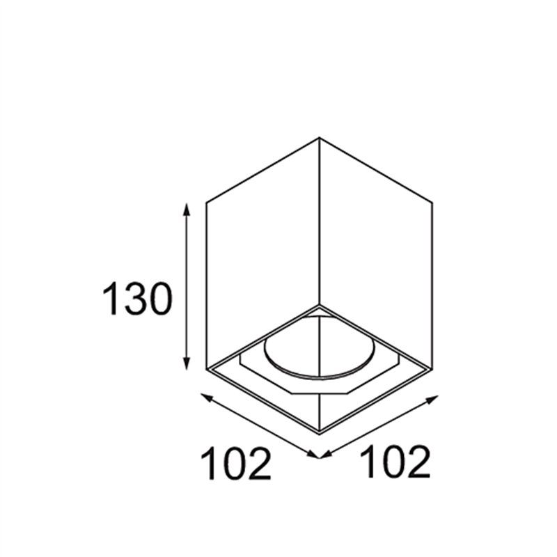 Modular Smart Box Surface 82 1x DI | Plafonnier